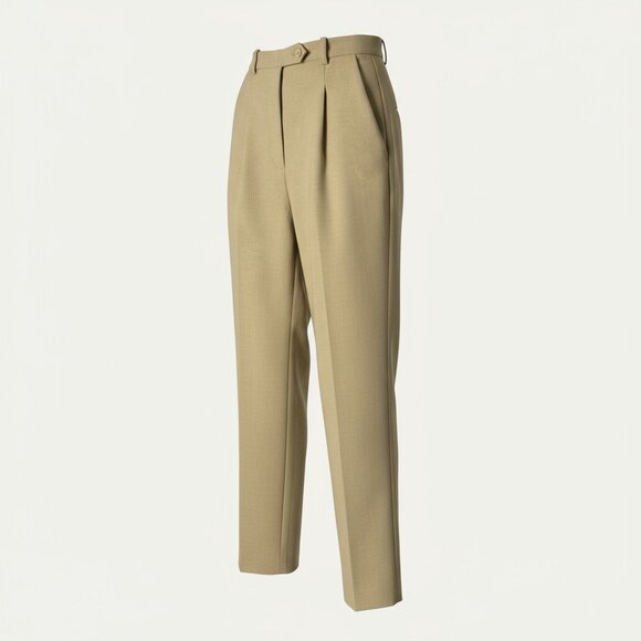 & Other Stories Beige Pleated Trousers with Darts Size 6 - Picture 2 of 3
